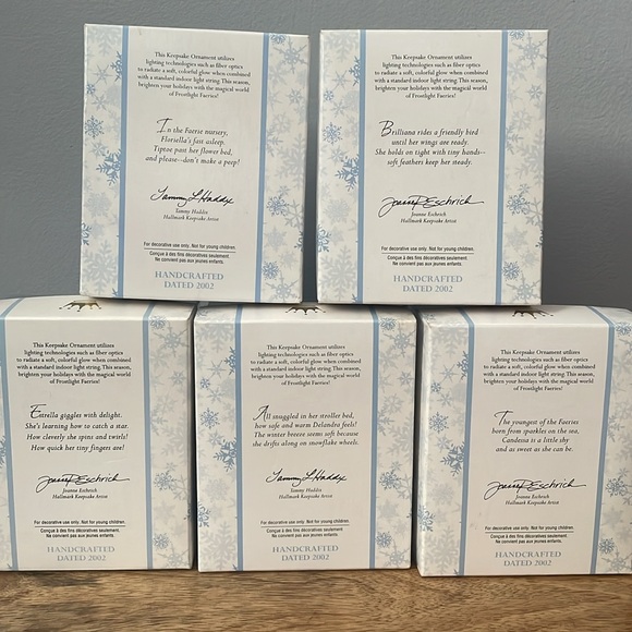 💙Frostlight Faries ,Halmark Keepsake Ornament Lot from 2002 - Picture 8 of 10